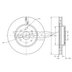 TOMEX Brakes Bremsscheibe